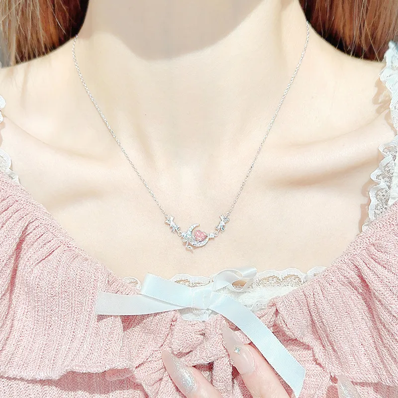 Good Quality S925 Silver Necklaces Women's-3