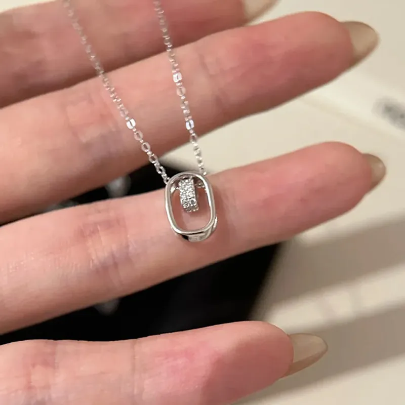Good Quality S925 Silver Necklaces Women's-3