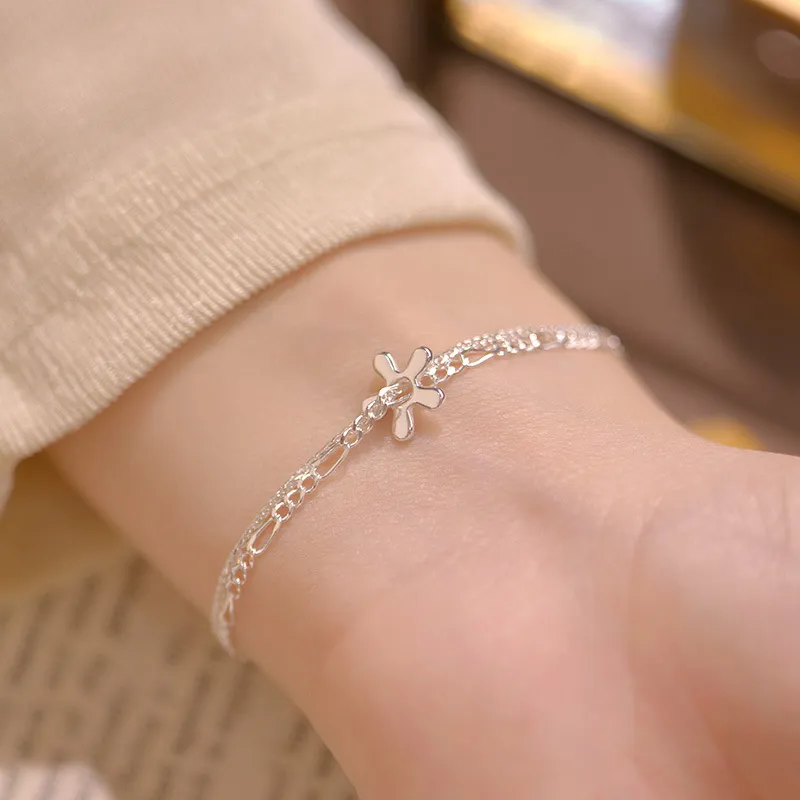 Good Quality S925 Silver Bracelets Women's-3