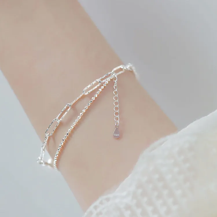 Good Quality S925 Silver Bracelets Women's Silver-2