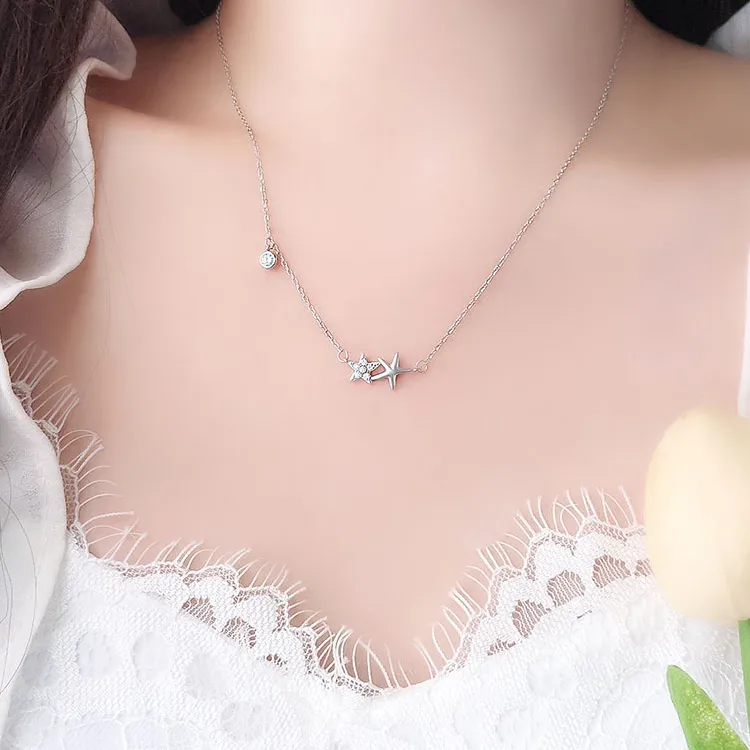 Good Quality S925 Silver Necklaces Women's-6