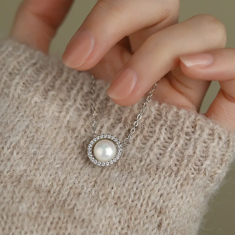 Good Quality S925 Silver Necklaces Women's-4