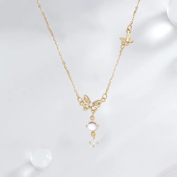 Good Quality S925 Silver Necklaces Women's-3