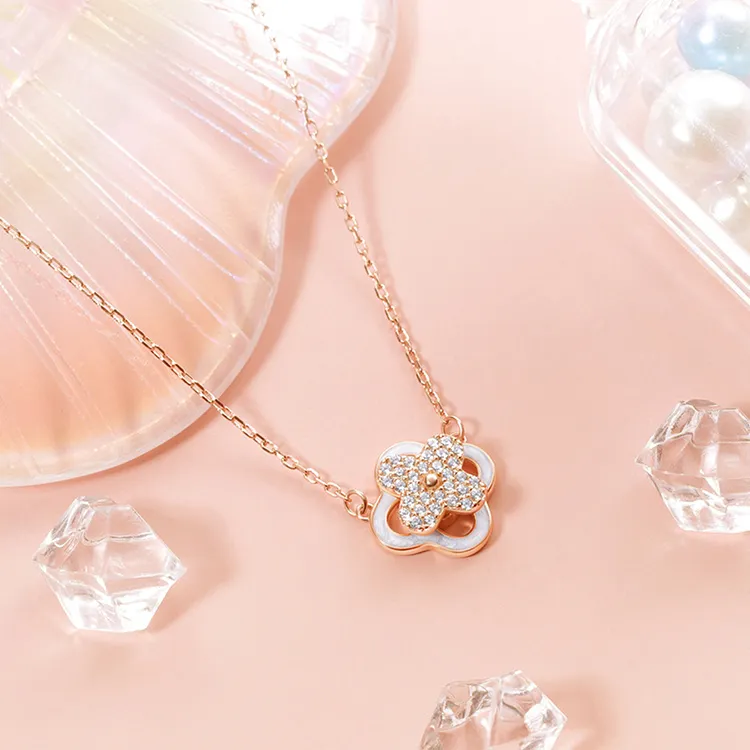 Good Quality S925 Silver Necklaces Women's-3