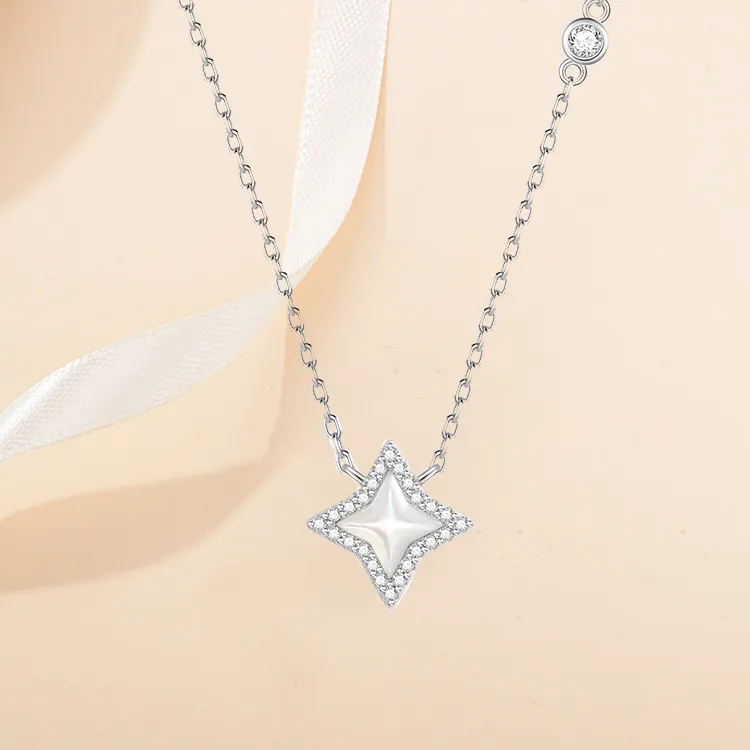 Good Quality S925 Silver Necklaces Women's-4