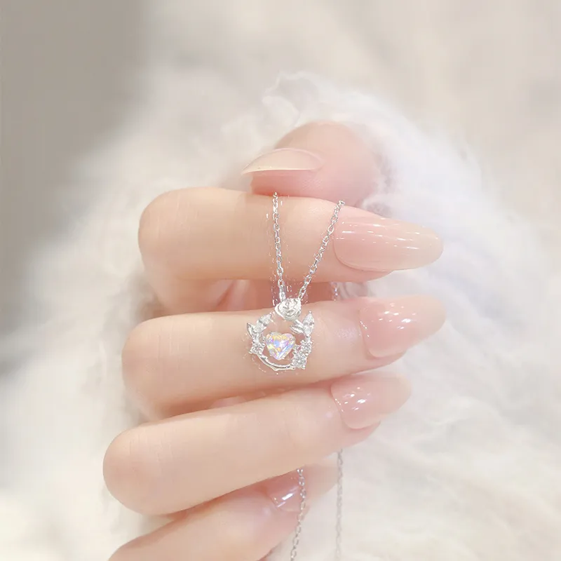 Good Quality S925 Silver Necklaces Women's-2