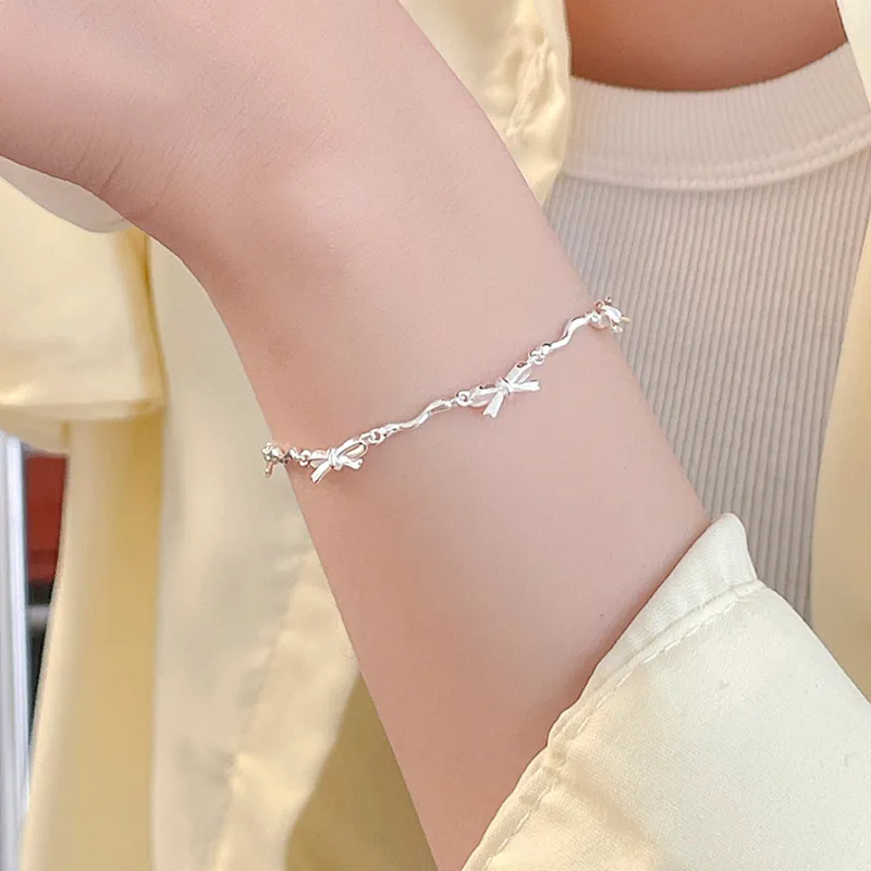 Good Quality S925 Silver Bracelets Women's-1