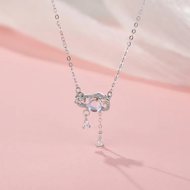 Good Quality S925 Silver Necklaces Women's-3