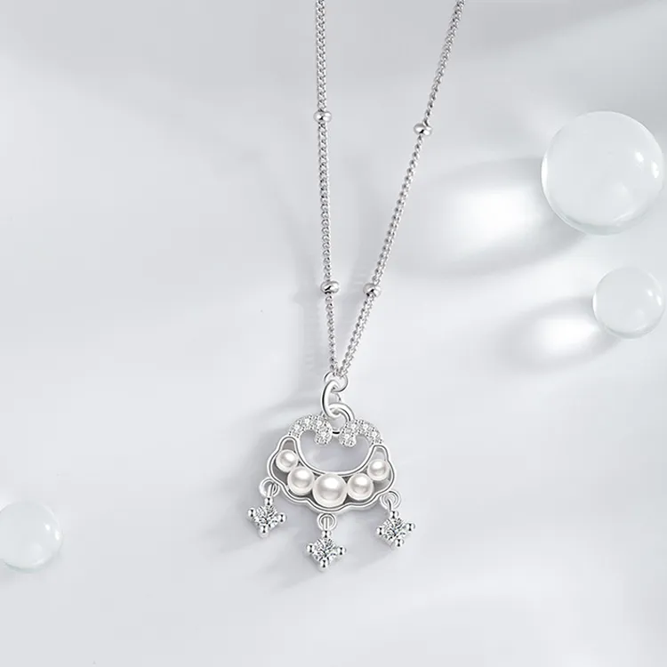 Good Quality S925 Silver Necklaces Women's-4