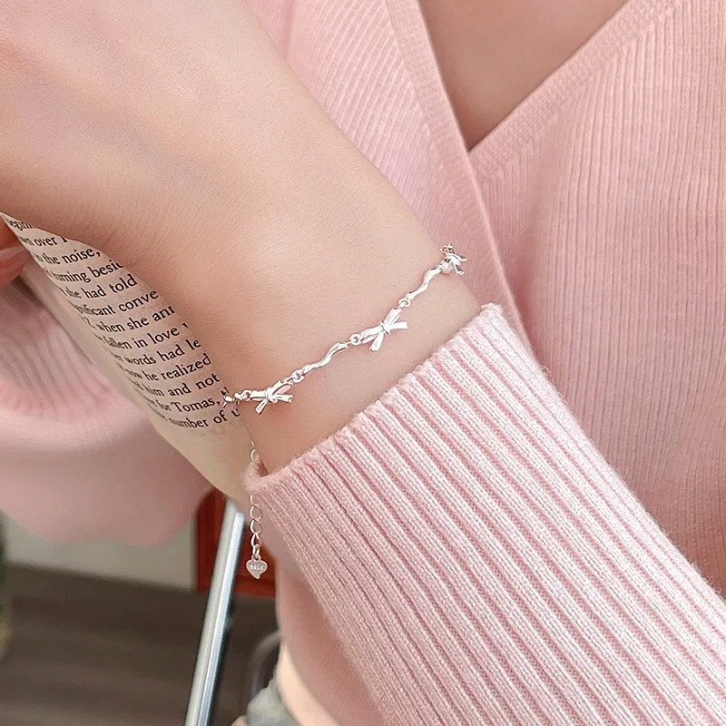 Good Quality S925 Silver Bracelets Women's-3