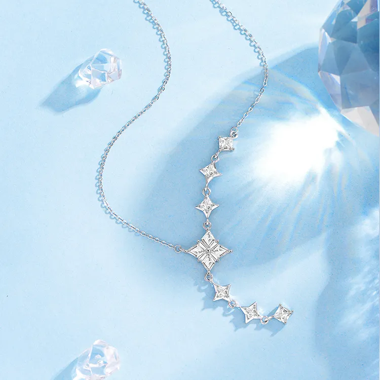 Good Quality S925 Silver Necklaces Women's-3