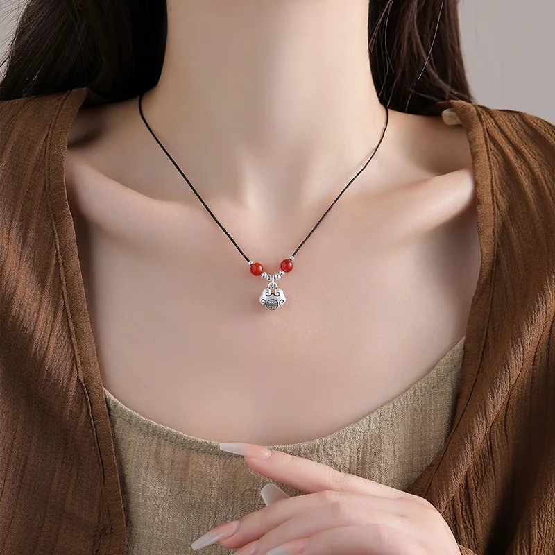 Good Quality S999 Fine Silver Necklaces Women's-4