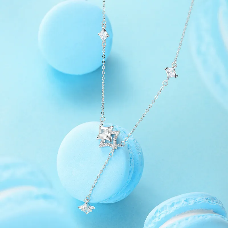Good Quality S925 Silver Necklaces Women's-3