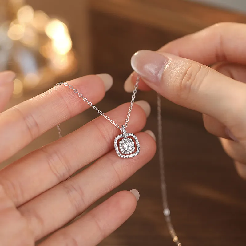 Good Quality S925 Silver Necklaces Women's-2