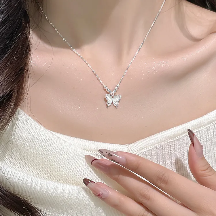 Good Quality S925 Silver Necklaces Women's-3
