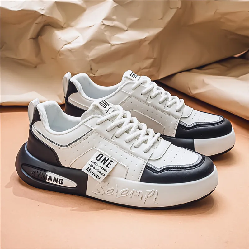Meiretu Abrasion Resistant Breathable Height Increasing Low Top Casual Shoes Men's-4