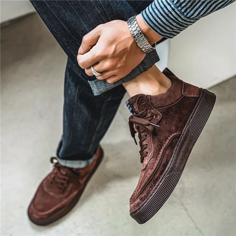 Meiretu Slip Resistant, Abrasion Resistant, And Balanced Low Top Skateboard Shoes Men's-9