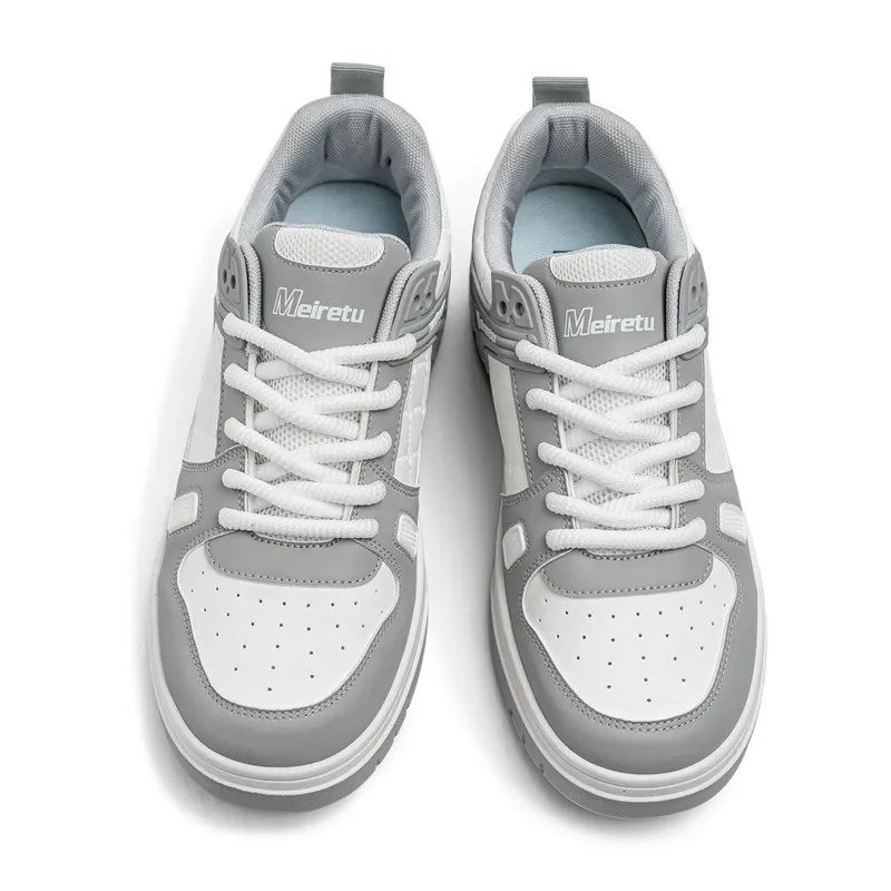 Meiretu Slip Resistant, Abrasion Resistant, Lightweight Low Top Skateboard Shoes Men's-9