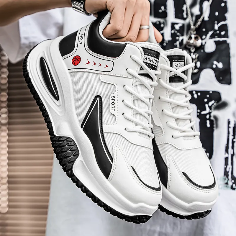Meiretu Cushioning Abrasion Resistant Breathable Low Top Casual Shoes Men's-1