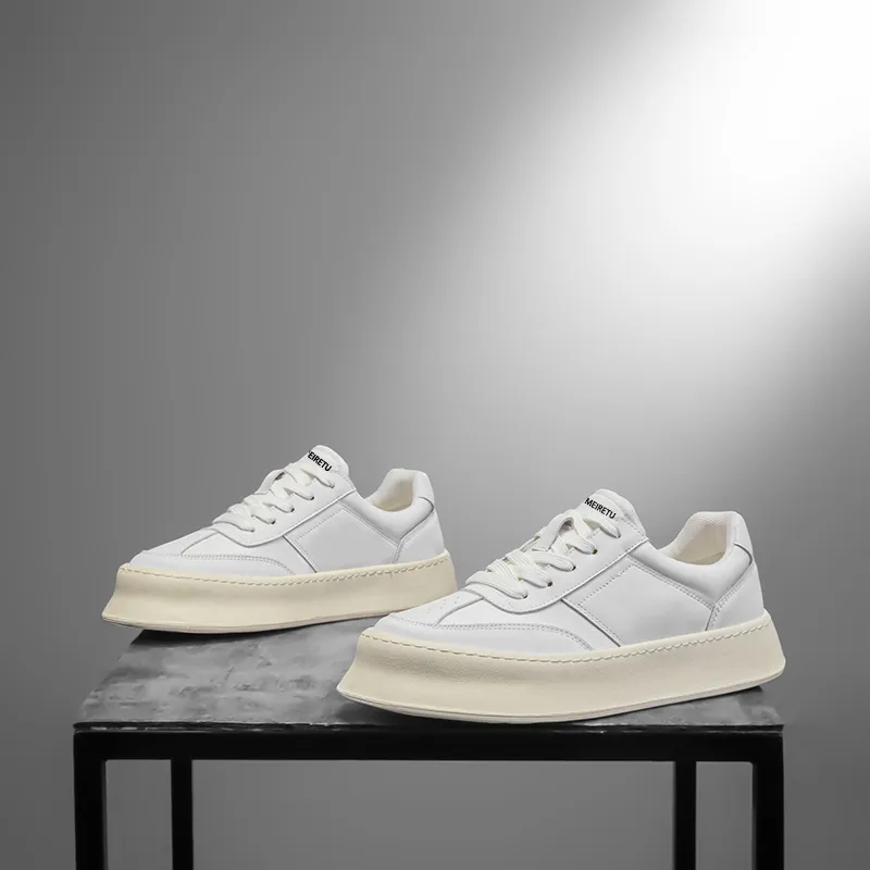Meiretu Abrasion Resistant Breathable Height Increasing Low Top Skateboard Shoes Men's-7