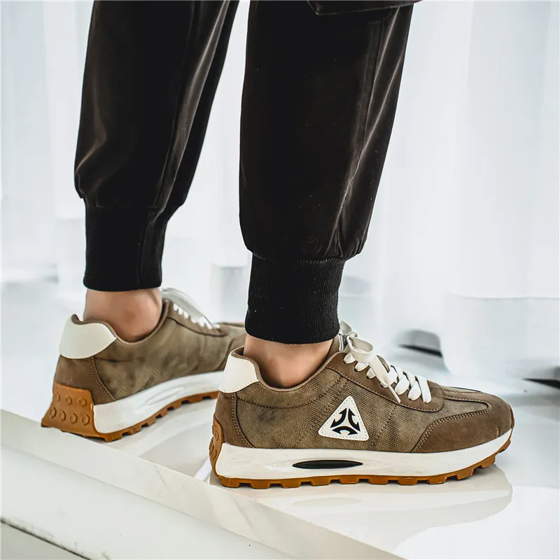 Meiretu Anti Slip And Wear Resistant Height Increasing Low Top Casual Shoes Men's-3