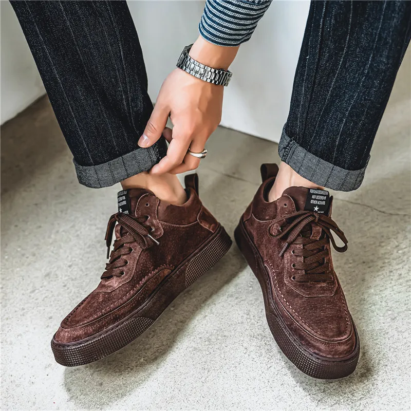 Meiretu Slip Resistant, Abrasion Resistant, And Balanced Low Top Skateboard Shoes Men's-8