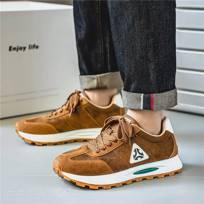 Meiretu Anti Slip And Wear Resistant Height Increasing Low Top Casual Shoes Men's-7