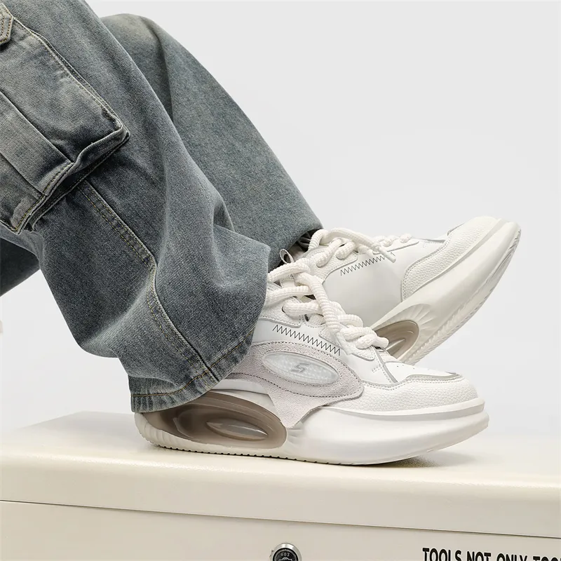 Meiretu Anti Slip And Wear Resistant Height Increasing Low Top Casual Shoes Men's-11