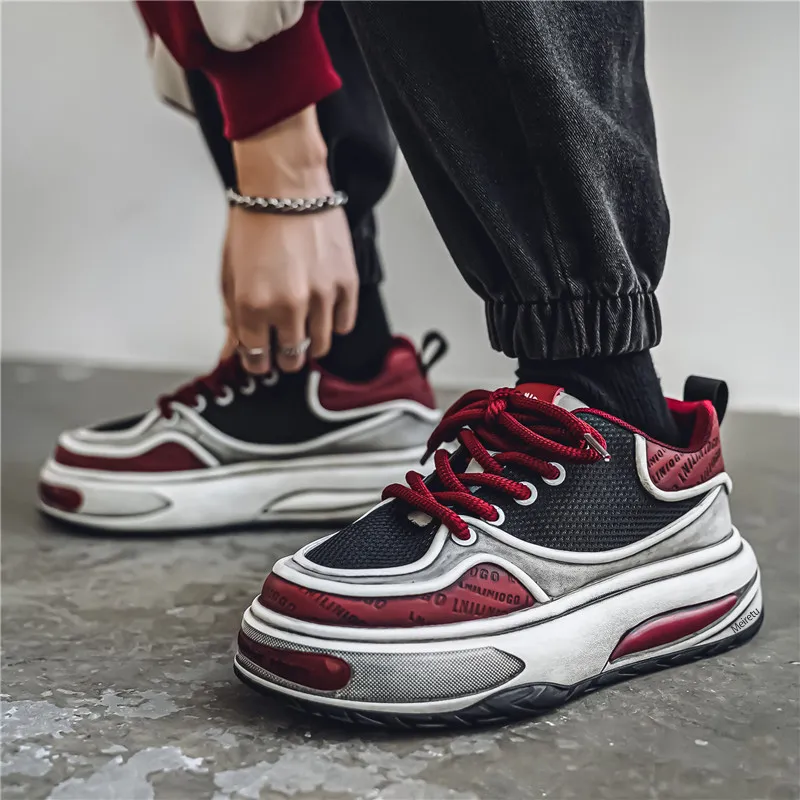 Meiretu Slip Resistant Abrasion Resistant Shock Absorbers Low Top Casual Shoes Men's-9