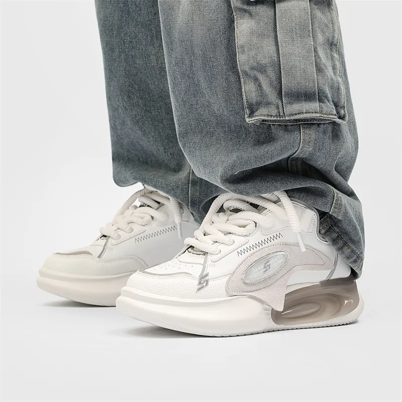 Meiretu Anti Slip And Wear Resistant Height Increasing Low Top Casual Shoes Men's-9