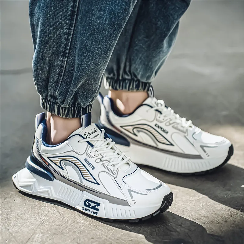 Meiretu Slip Resistant, Abrasion Resistant, And Balanced Low Top Casual Shoes Men's-3
