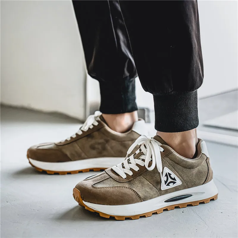 Meiretu Anti Slip And Wear Resistant Height Increasing Low Top Casual Shoes Men's-2