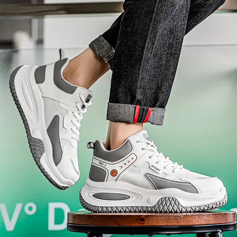 Meiretu Cushioning Abrasion Resistant Breathable Low Top Casual Shoes Men's-9