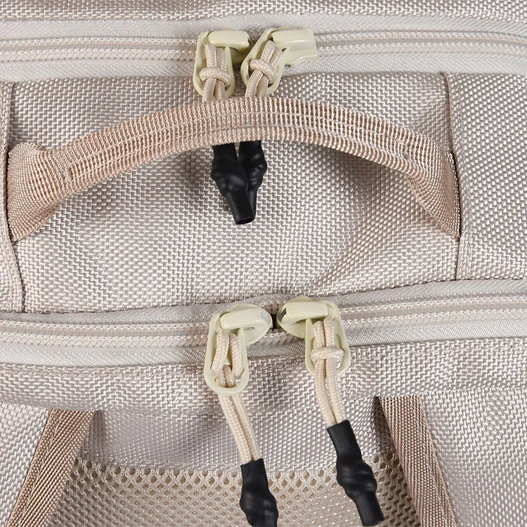 BMAI Polyester Backpack Unisex Light Khaki-3