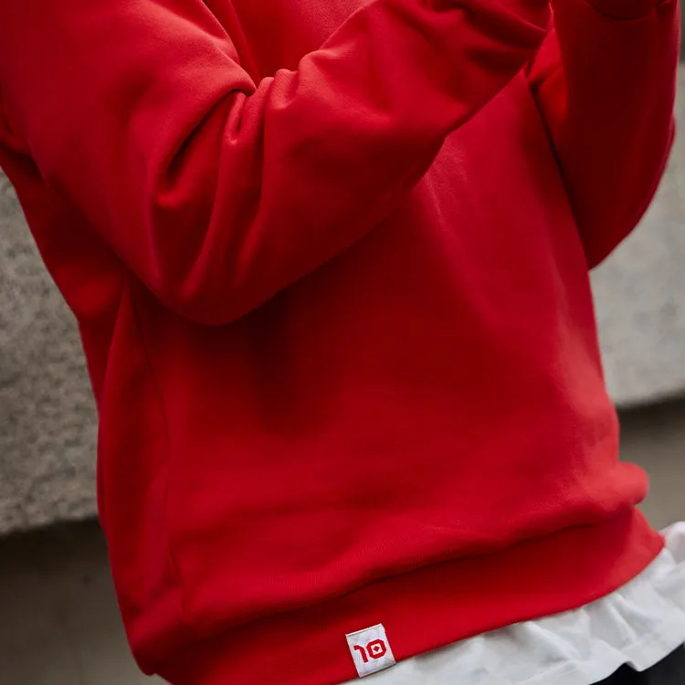 BMAI Sports Knitted Fabric Pullover Sweatshirt Men's Red-2