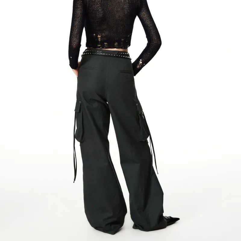 WooHa Cargo Pants Women's Dark Gray-4