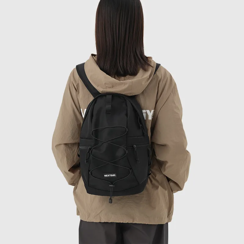 NEXTDAY Nylon Small Backpack Regular Unisex Black-3