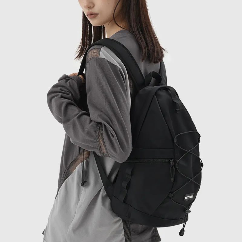 NEXTDAY Nylon Small Backpack Regular Unisex Black-4