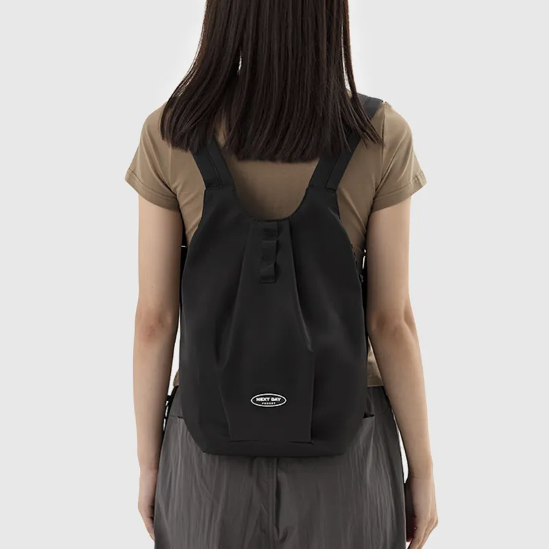 NEXTDAY Nylon Backpack Unisex Black-4
