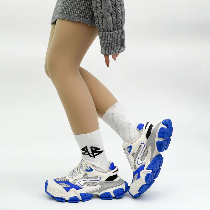 XIE SHE Height Increasing Abrasion Resistant Lightweight Low Top Chunky Sneakers Women's-14