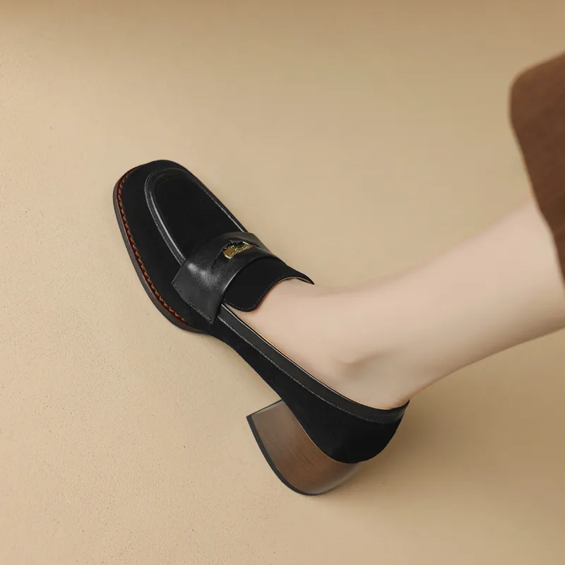 F·LOVES·f Loafers 5cm Women's Black-1