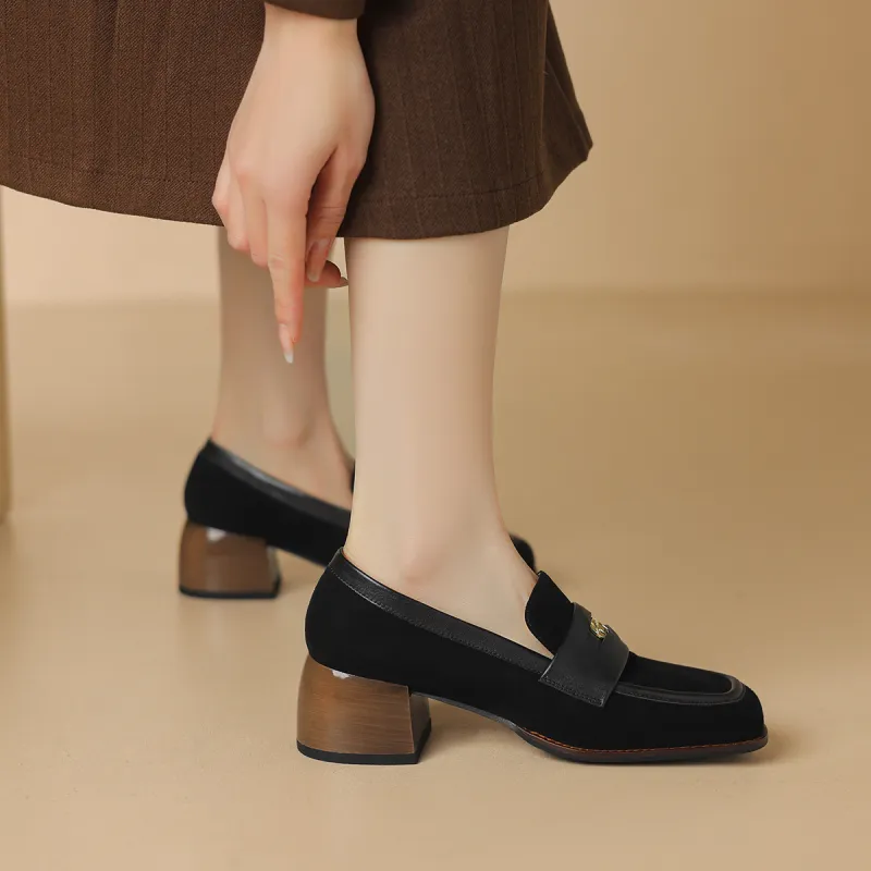 F·LOVES·f Loafers 5cm Women's Black-3