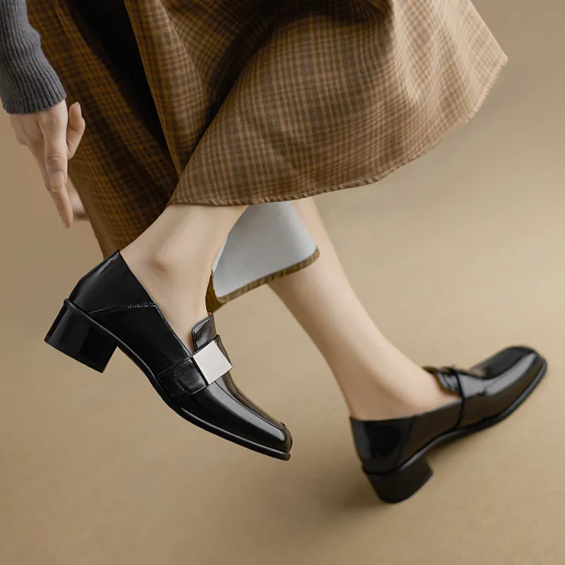 F·LOVES·f Loafers 3.5cm Women's Black-3