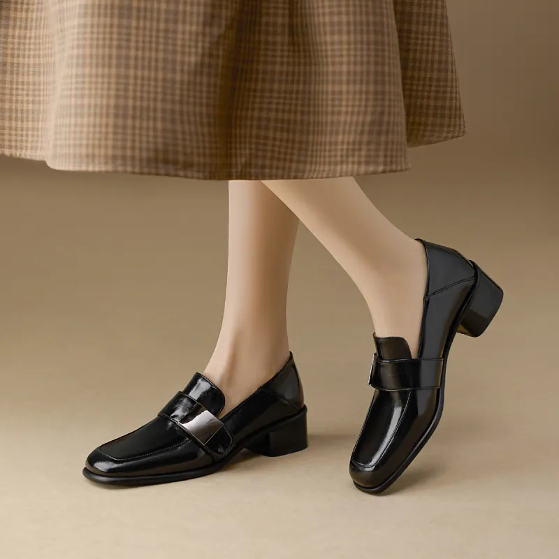 F·LOVES·f Loafers 3.5cm Women's Black-2