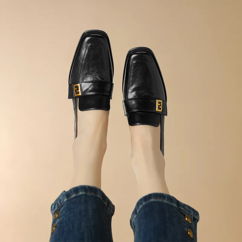 F·LOVES·f Loafers 5cm Women's Black-1
