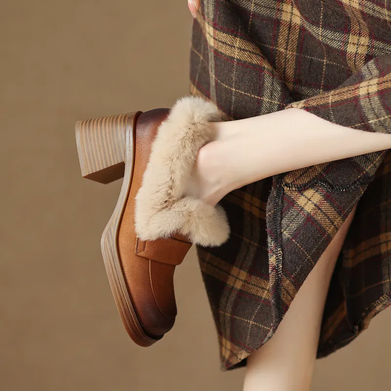 F·LOVES·f Loafers 5cm Women's Brown-2