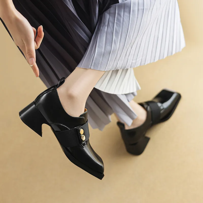 F·LOVES·f Loafers 4.2cm Women's Black-3