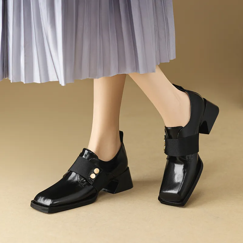 F·LOVES·f Loafers 4.2cm Women's Black-1