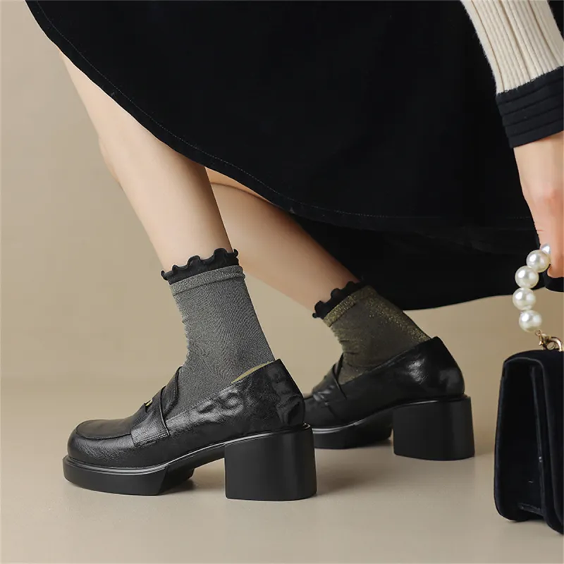 F·LOVES·f Loafers Women's Black-2