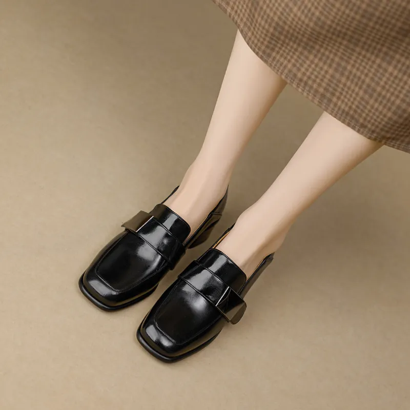 F·LOVES·f Loafers 3.5cm Women's Black-4